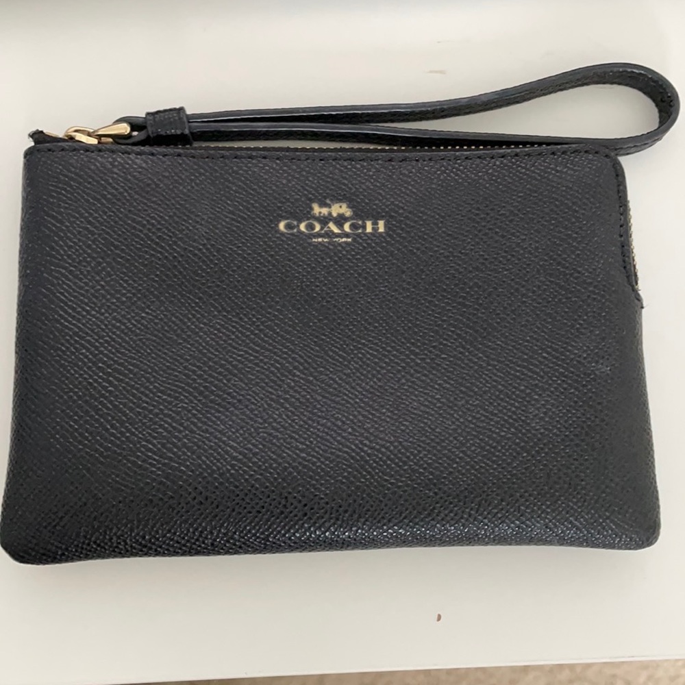 Coach Corner Zip Wristlet
